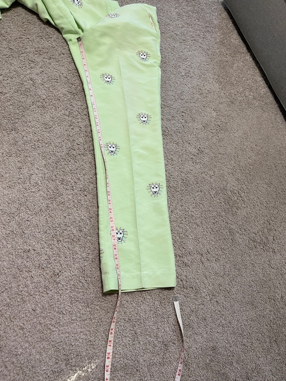 Limited Edition Loudmouth John Daly Lion Logo Golf Pants Mens - Picture 9 of 11